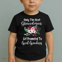 Only The Best Grandmas Get Promoted To Great Grandma Toddler T-Shirt thumb 2