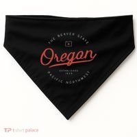 Oregon  The Beaver State Pacific Northwest Pnw USA-Made Doggie Bandana thumb 0