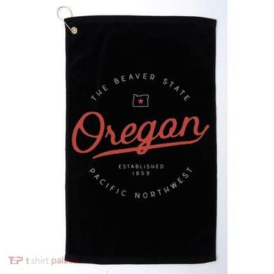 Oregon  The Beaver State Pacific Northwest Pnw Golf Towel