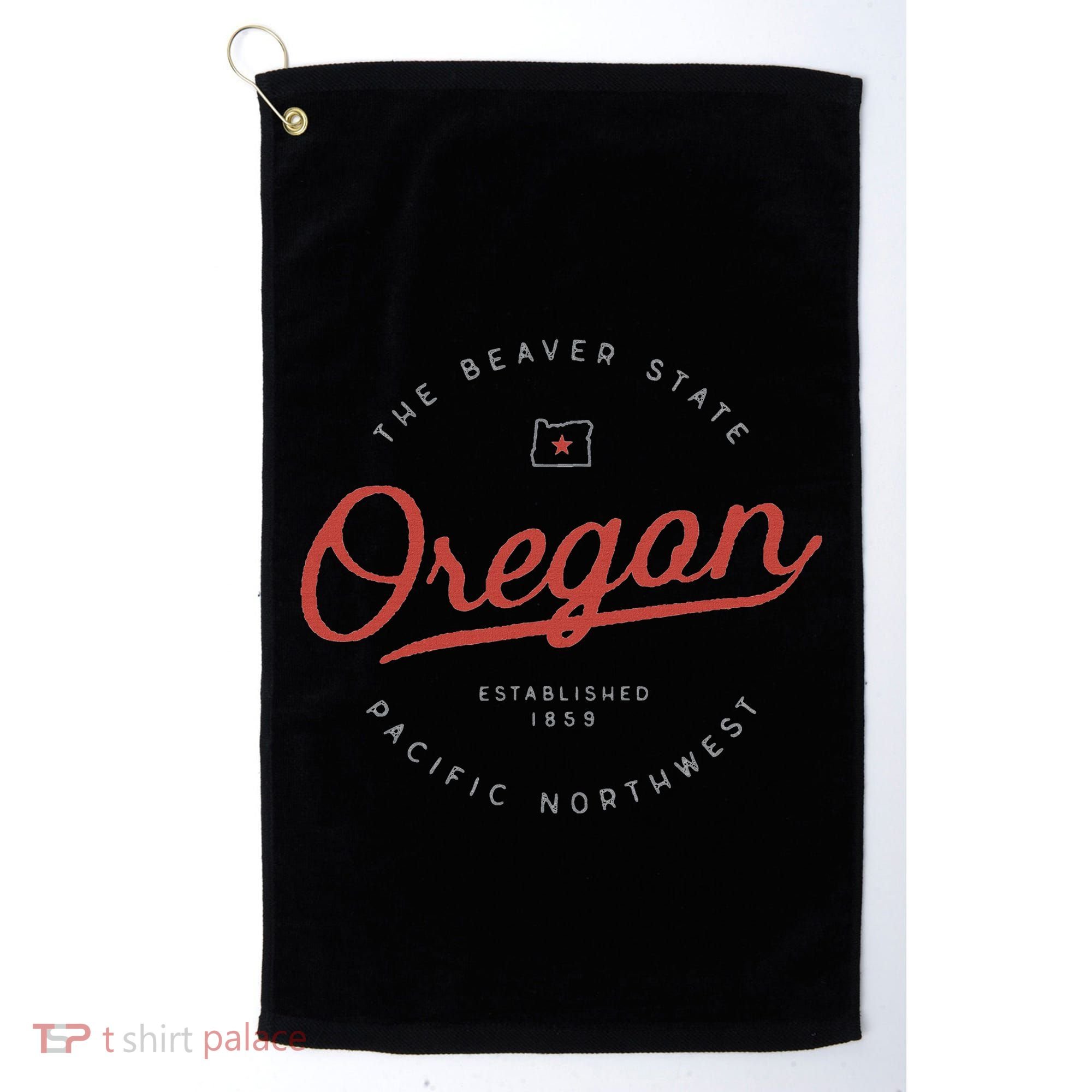 Oregon  The Beaver State Pacific Northwest Pnw Golf Towel