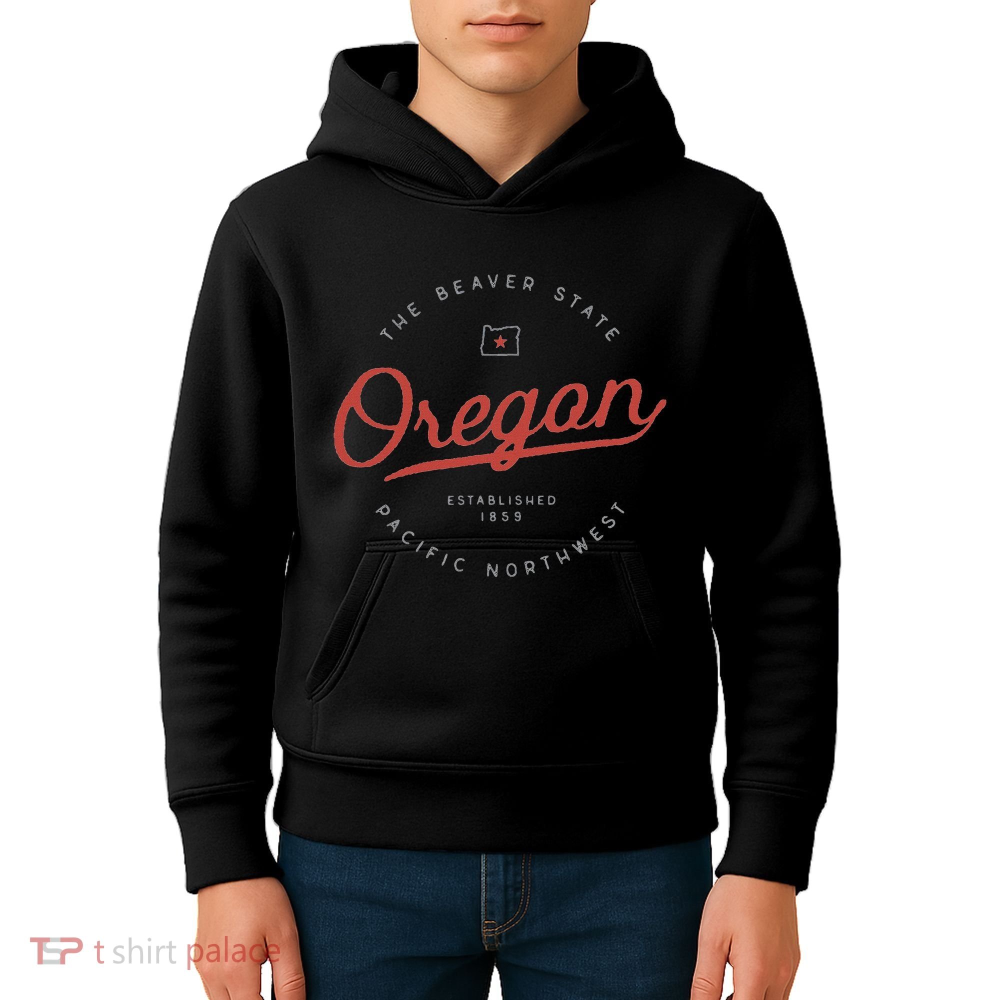 Oregon  The Beaver State Pacific Northwest Pnw Kids Hoodie