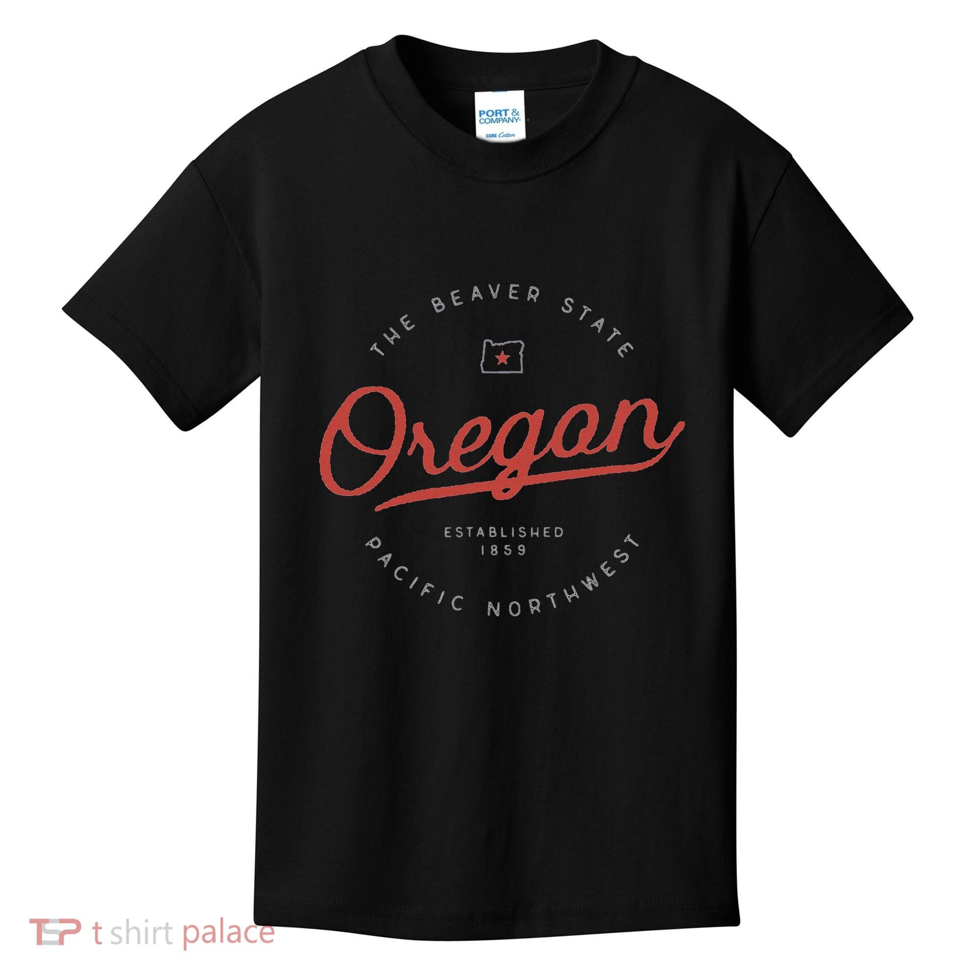Oregon  The Beaver State Pacific Northwest Pnw Kids T-Shirt