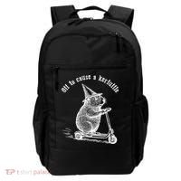 Off To Cause A Kerfuffle Capybara Scooter Chaos Backpack thumb 0