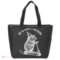 Off To Cause A Kerfuffle Capybara Scooter Chaos Tote Bag thumb 0