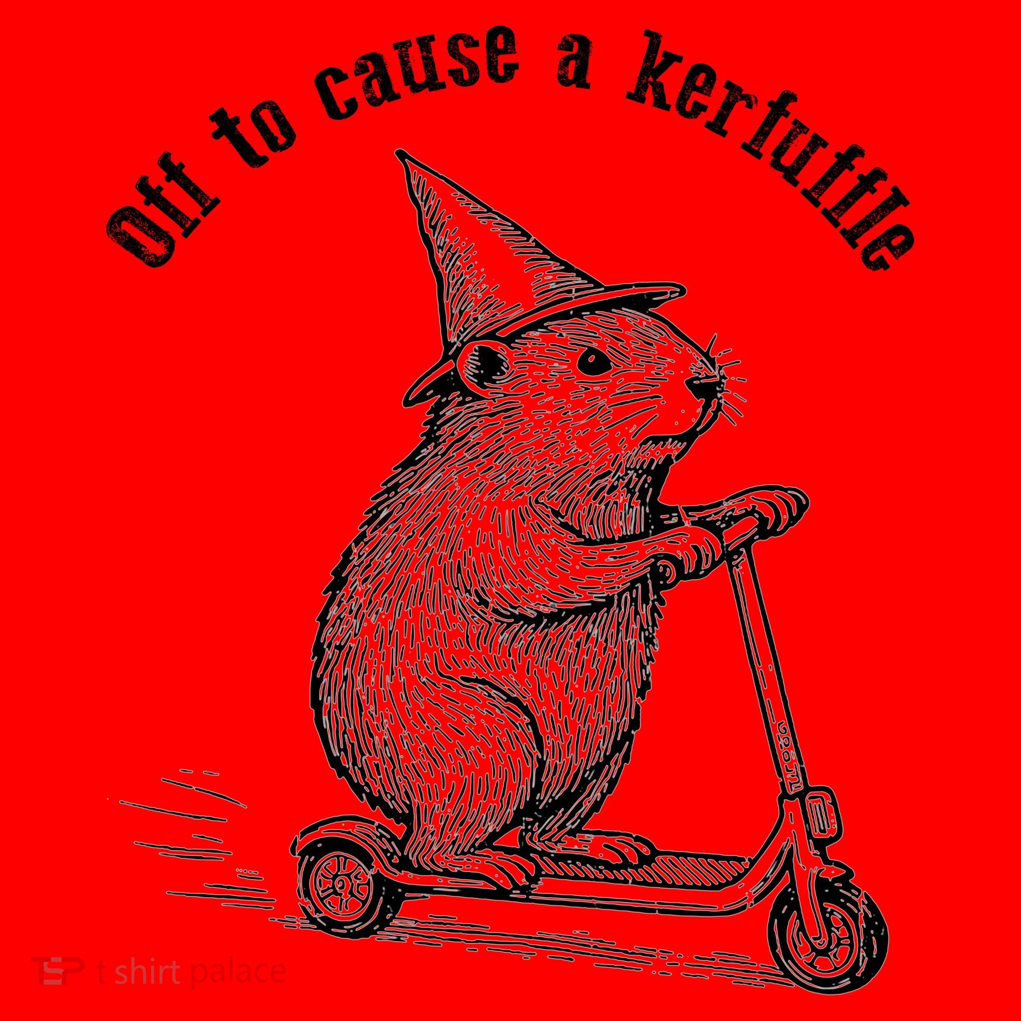 Off To Cause A Kerfuffle Capybara Scooter Chaos Santa Hat