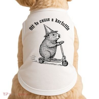 Off To Cause A Kerfuffle Capybara Scooter Chaos Doggie Tank