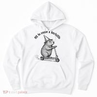 Off To Cause A Kerfuffle Capybara Scooter Chaos Hoodie thumb 0