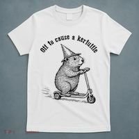 Off To Cause A Kerfuffle Capybara Scooter Chaos T-Shirt thumb 5
