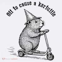 Off To Cause A Kerfuffle Capybara Scooter Chaos Women's Hoodie thumb 2