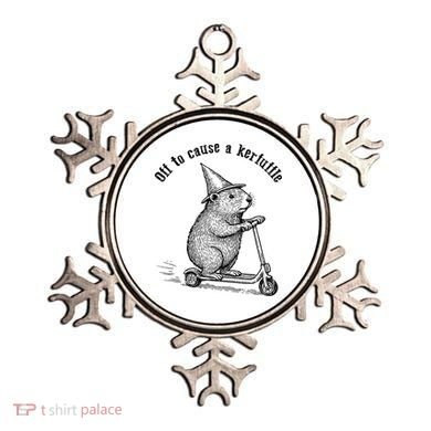 Off To Cause A Kerfuffle Capybara Scooter Chaos Ornament