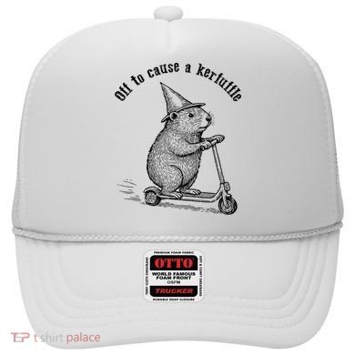 Off To Cause A Kerfuffle Capybara Scooter Chaos Hat