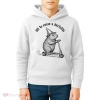Off To Cause A Kerfuffle Capybara Scooter Chaos Kids Hoodie thumb 4