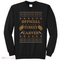 O.fficial Turkey Carver  Funny Thanksgiving Ugly Sweatshirt thumb 0