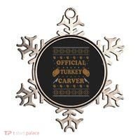 O.fficial Turkey Carver  Funny Thanksgiving Ugly Ornament thumb 0