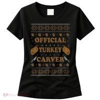 O.fficial Turkey Carver  Funny Thanksgiving Ugly Women's T-Shirt thumb 0