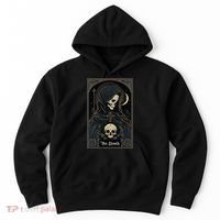 Occult Tarot Card The Death Skeleton Goth Dark Witchcraft Hoodie thumb 0