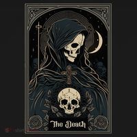 Occult Tarot Card The Death Skeleton Goth Dark Witchcraft Women's Hoodie thumb 2