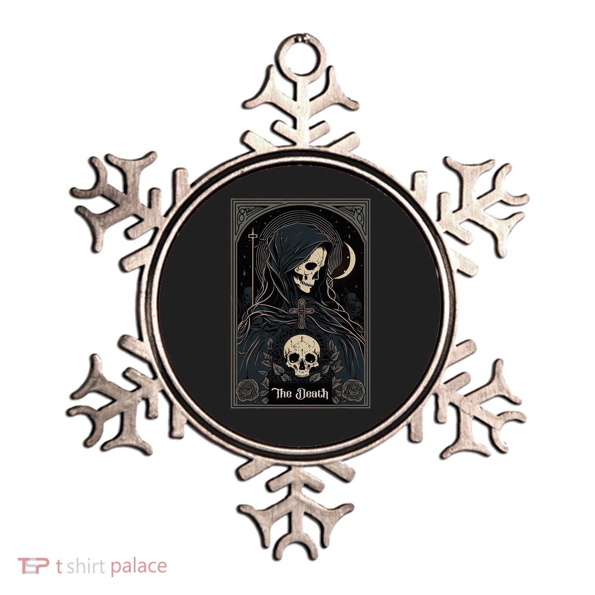 Occult Tarot Card The Death Skeleton Goth Dark Witchcraft Ornament