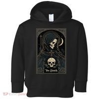 Occult Tarot Card The Death Skeleton Goth Dark Witchcraft Toddler Hoodie thumb 0