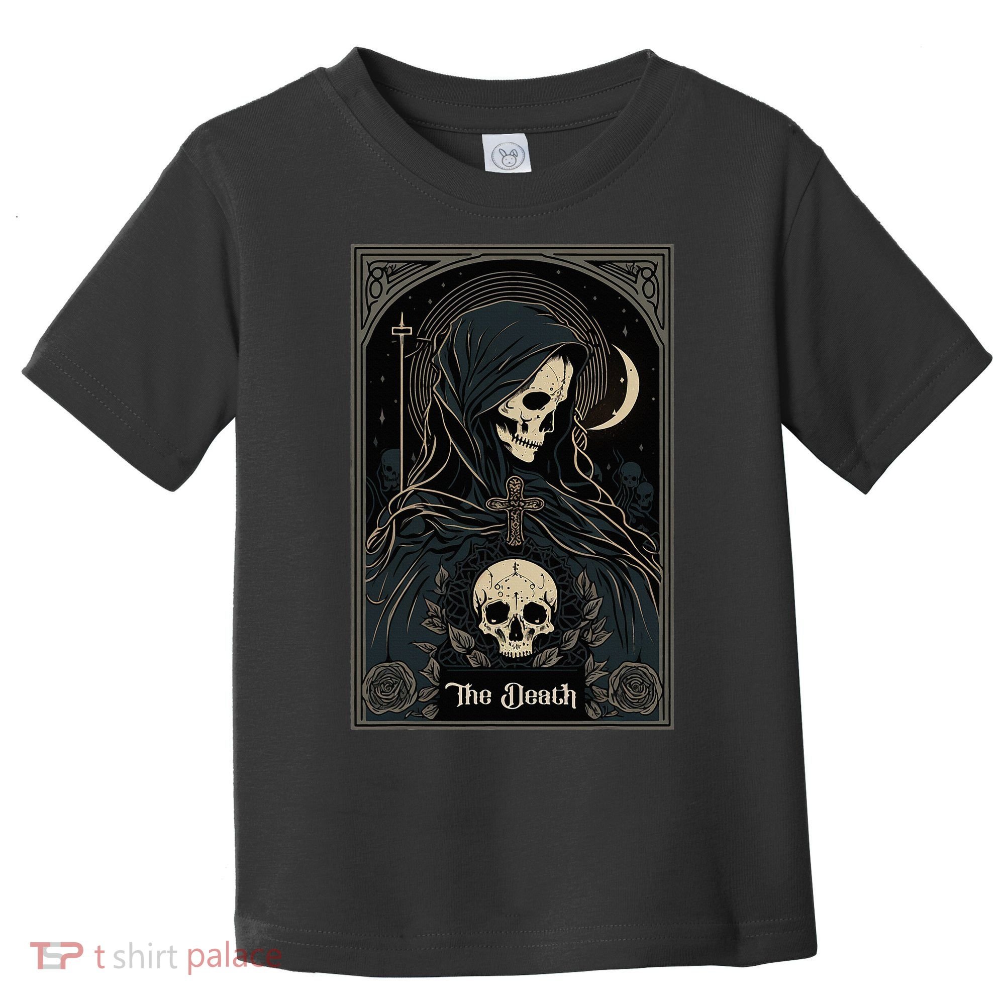 Occult Tarot Card The Death Skeleton Goth Dark Witchcraft Toddler T-Shirt