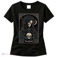 Occult Tarot Card The Death Skeleton Goth Dark Witchcraft Women's T-Shirt thumb 0