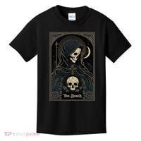 Occult Tarot Card The Death Skeleton Goth Dark Witchcraft Kids T-Shirt thumb 0