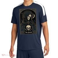 Occult Tarot Card The Death Skeleton Goth Dark Witchcraft Sport-Tek Competitor United Soccer Jersey thumb 0