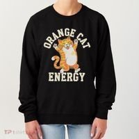 Orange Tabby Cat Orange Cat Energy Women's Sweatshirt thumb 0