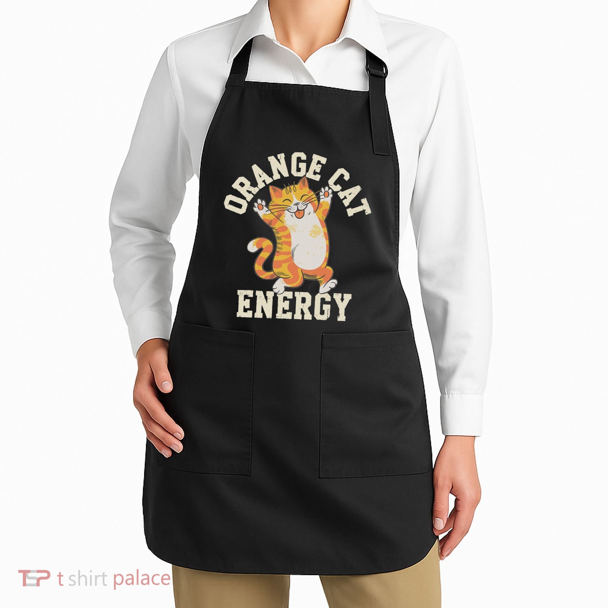Orange Tabby Cat Orange Cat Energy Apron