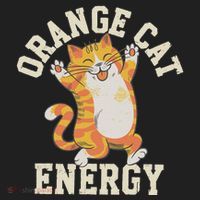 Orange Tabby Cat Orange Cat Energy Beanie thumb 2