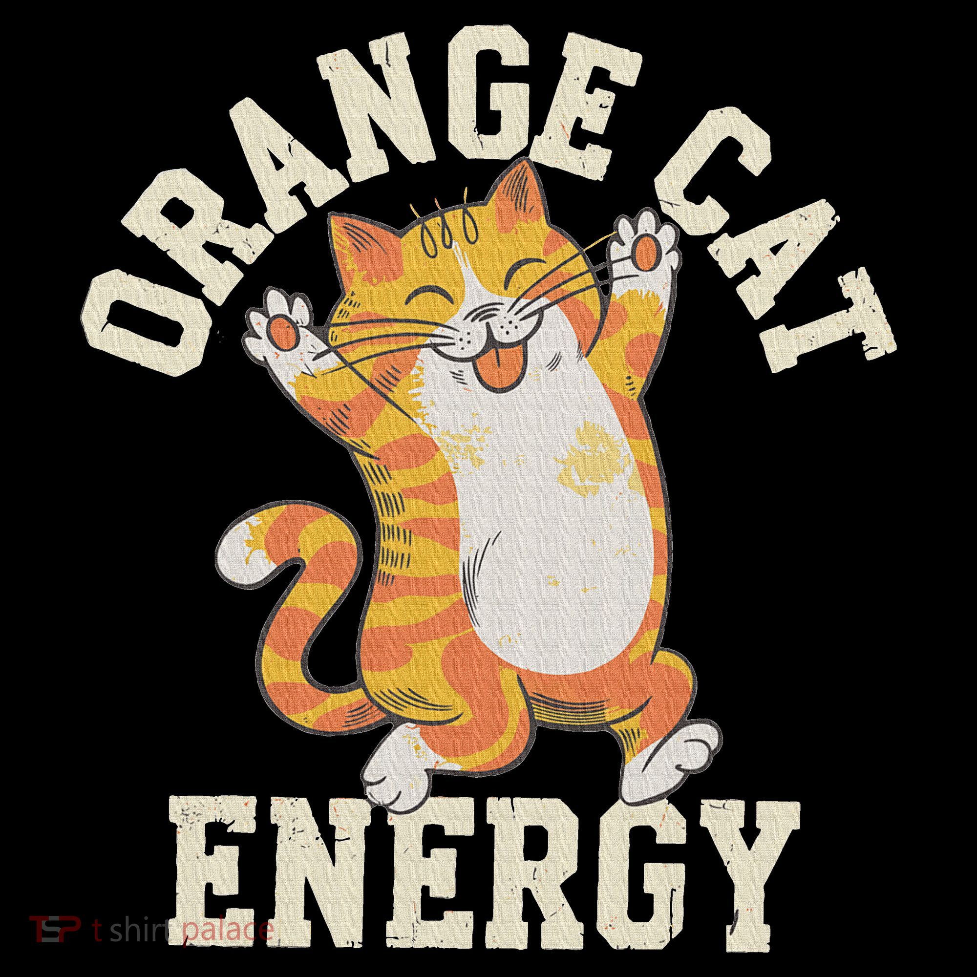 Orange Tabby Cat Orange Cat Energy Mousepad