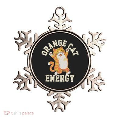 Orange Tabby Cat Orange Cat Energy Ornament