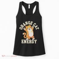 Orange Tabby Cat Orange Cat Energy Women's Tank Top thumb 0