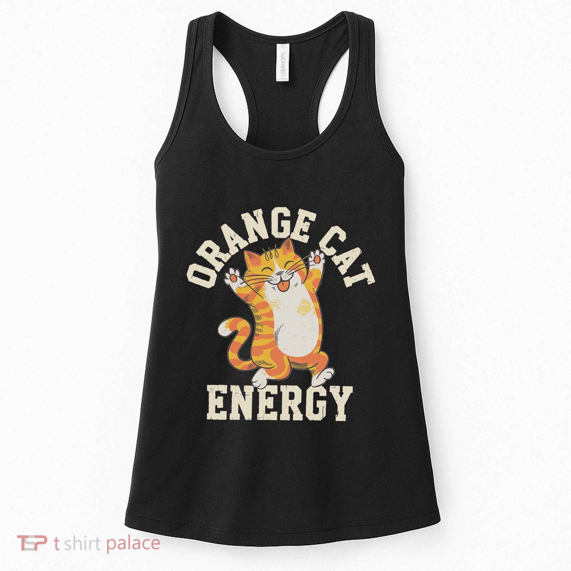 Orange Tabby Cat Orange Cat Energy Women's Tank Top