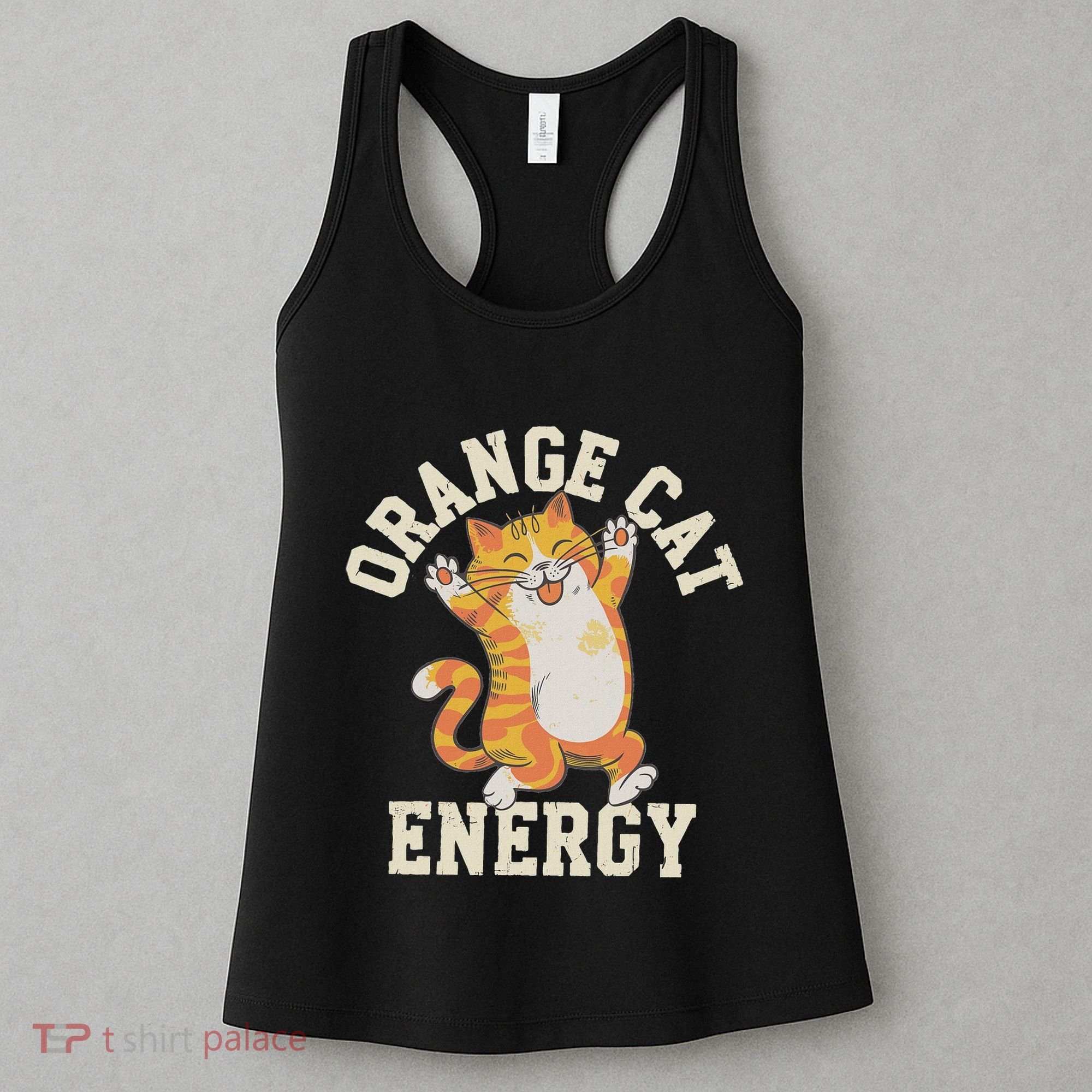 Orange Tabby Cat Orange Cat Energy Women's Tank Top