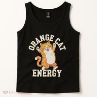 Orange Tabby Cat Orange Cat Energy Tank Top thumb 2