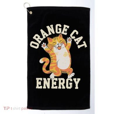 Orange Tabby Cat Orange Cat Energy Golf Towel