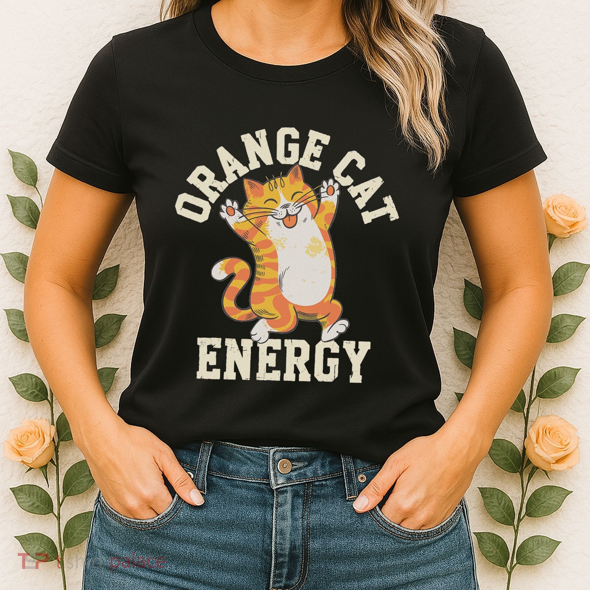 Orange Tabby Cat Orange Cat Energy Women's T-Shirt