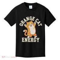 Orange Tabby Cat Orange Cat Energy Kids T-Shirt thumb 0