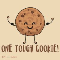 One Tough Cookie Cute Chocolate Chip Cookie With Muscles Tote Bag thumb 4
