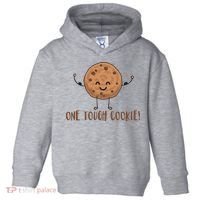One Tough Cookie Cute Chocolate Chip Cookie With Muscles Toddler Hoodie thumb 0