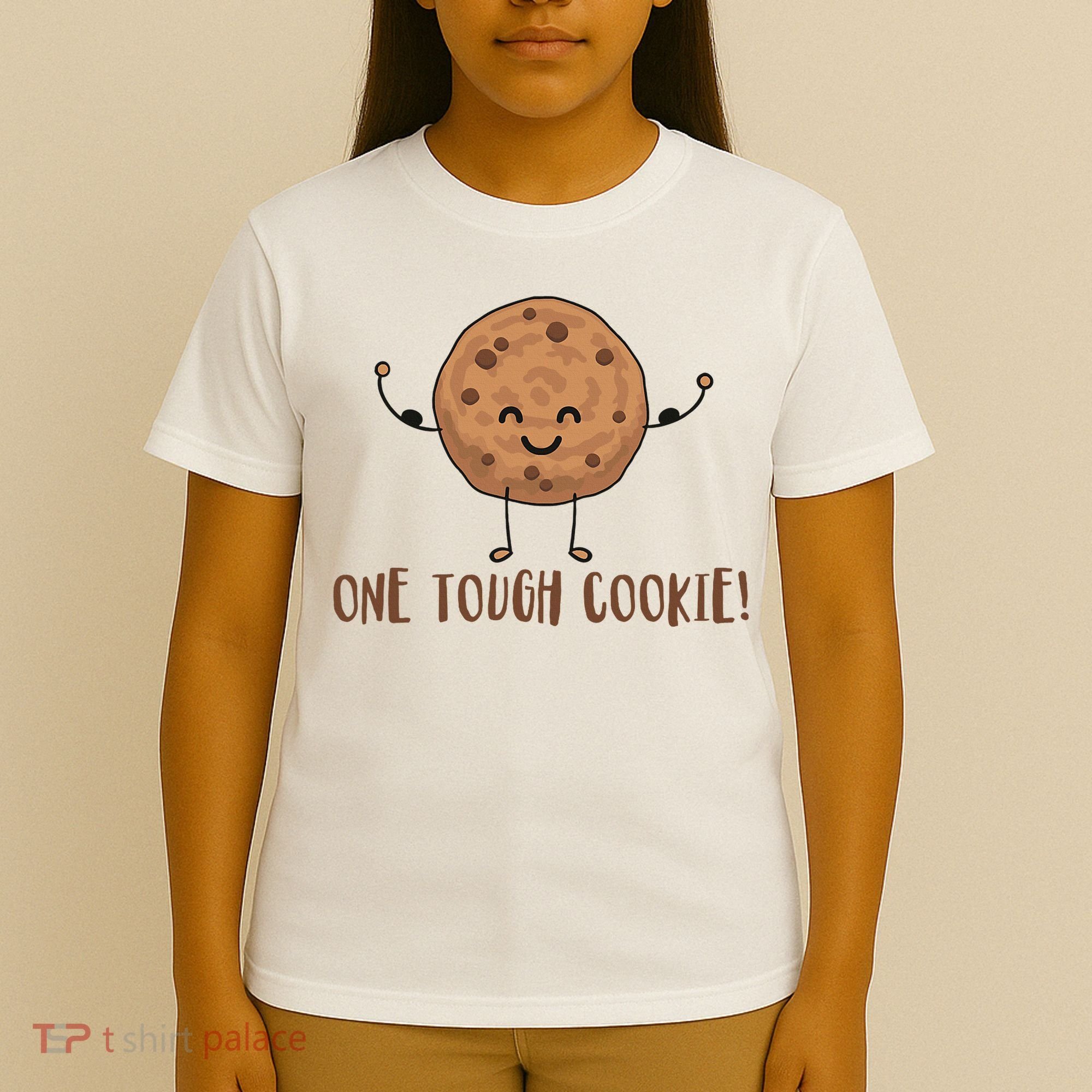 One Tough Cookie Cute Chocolate Chip Cookie With Muscles T-Shirt