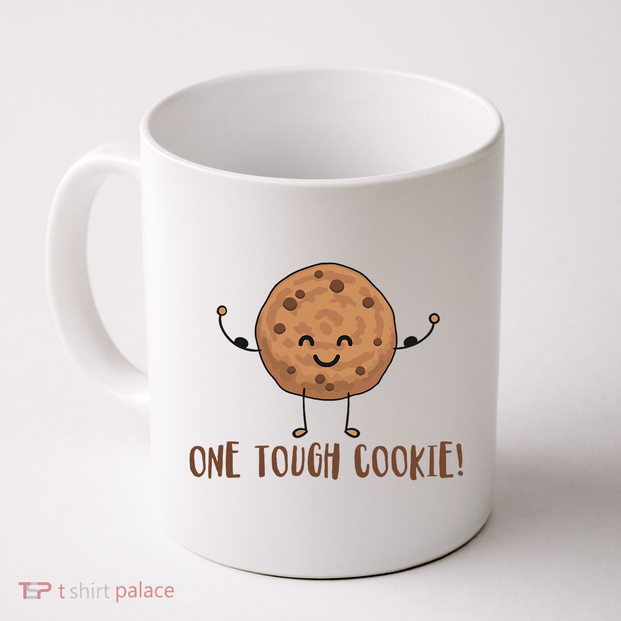 One Tough Cookie Cute Chocolate Chip Cookie With Muscles Coffee Mug