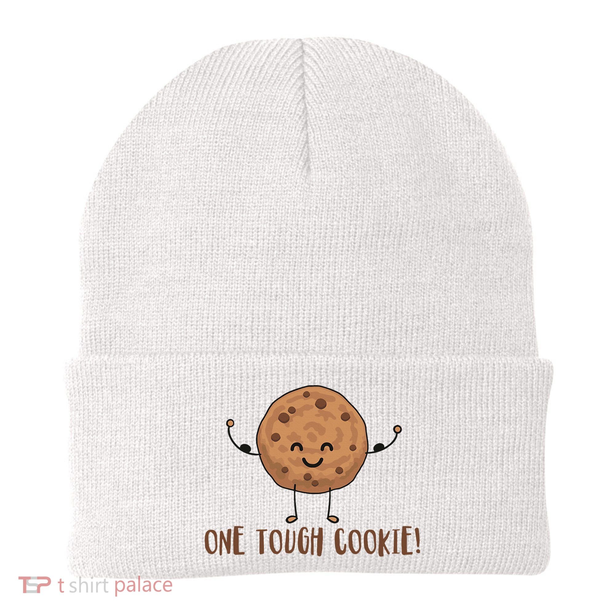 One Tough Cookie Cute Chocolate Chip Cookie With Muscles Beanie