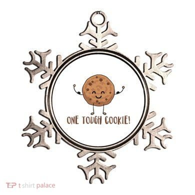 One Tough Cookie Cute Chocolate Chip Cookie With Muscles Ornament