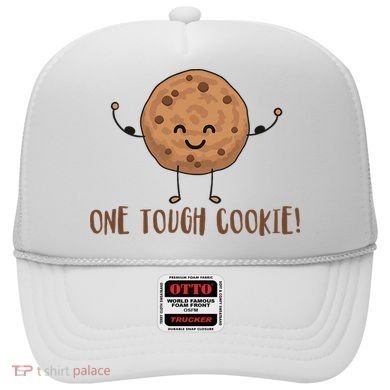 One Tough Cookie Cute Chocolate Chip Cookie With Muscles Hat