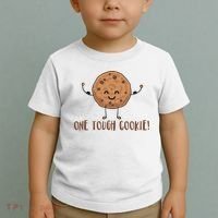 One Tough Cookie Cute Chocolate Chip Cookie With Muscles Toddler T-Shirt thumb 2