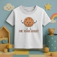 One Tough Cookie Cute Chocolate Chip Cookie With Muscles Toddler T-Shirt thumb 3