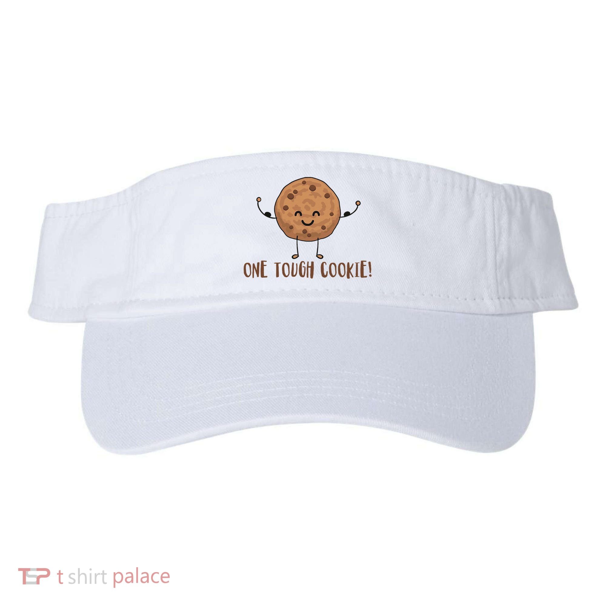 One Tough Cookie Cute Chocolate Chip Cookie With Muscles Visor