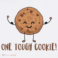 One Tough Cookie Cute Chocolate Chip Cookie With Muscles Visor thumb 3